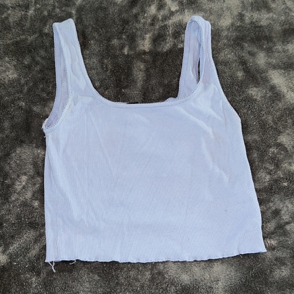 Baby blue forever 21 never worn mid length tank